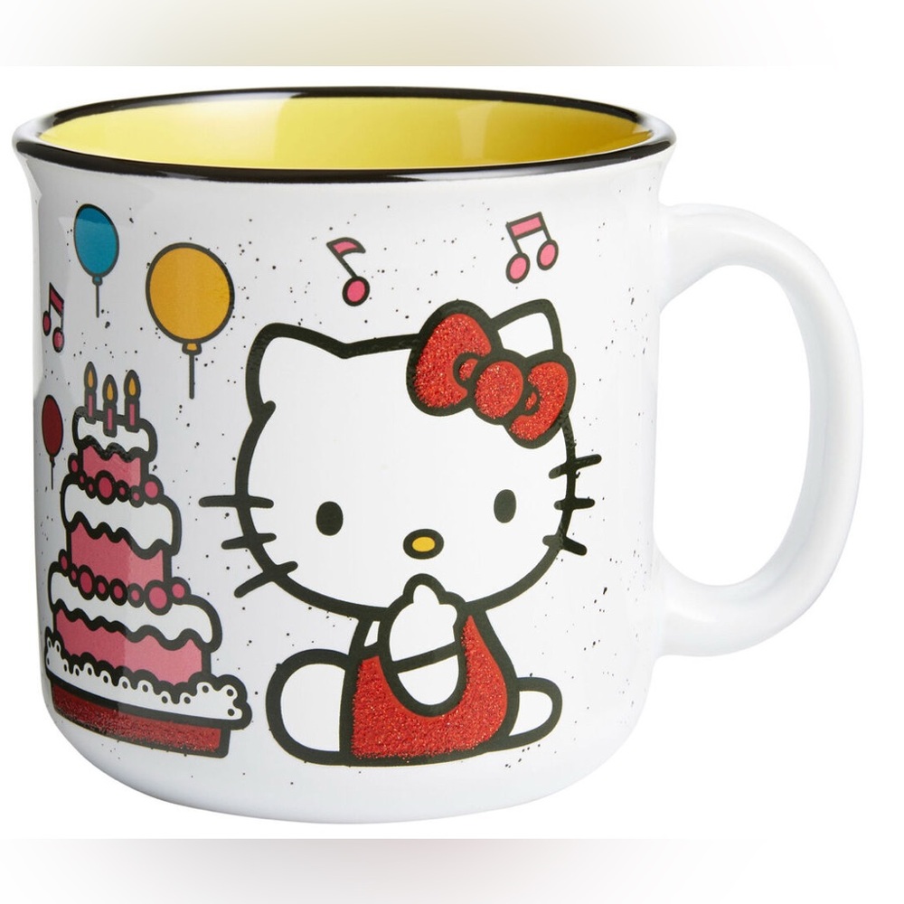 Hello Kitty Happy Birthday Double Sided Ceramic Mug